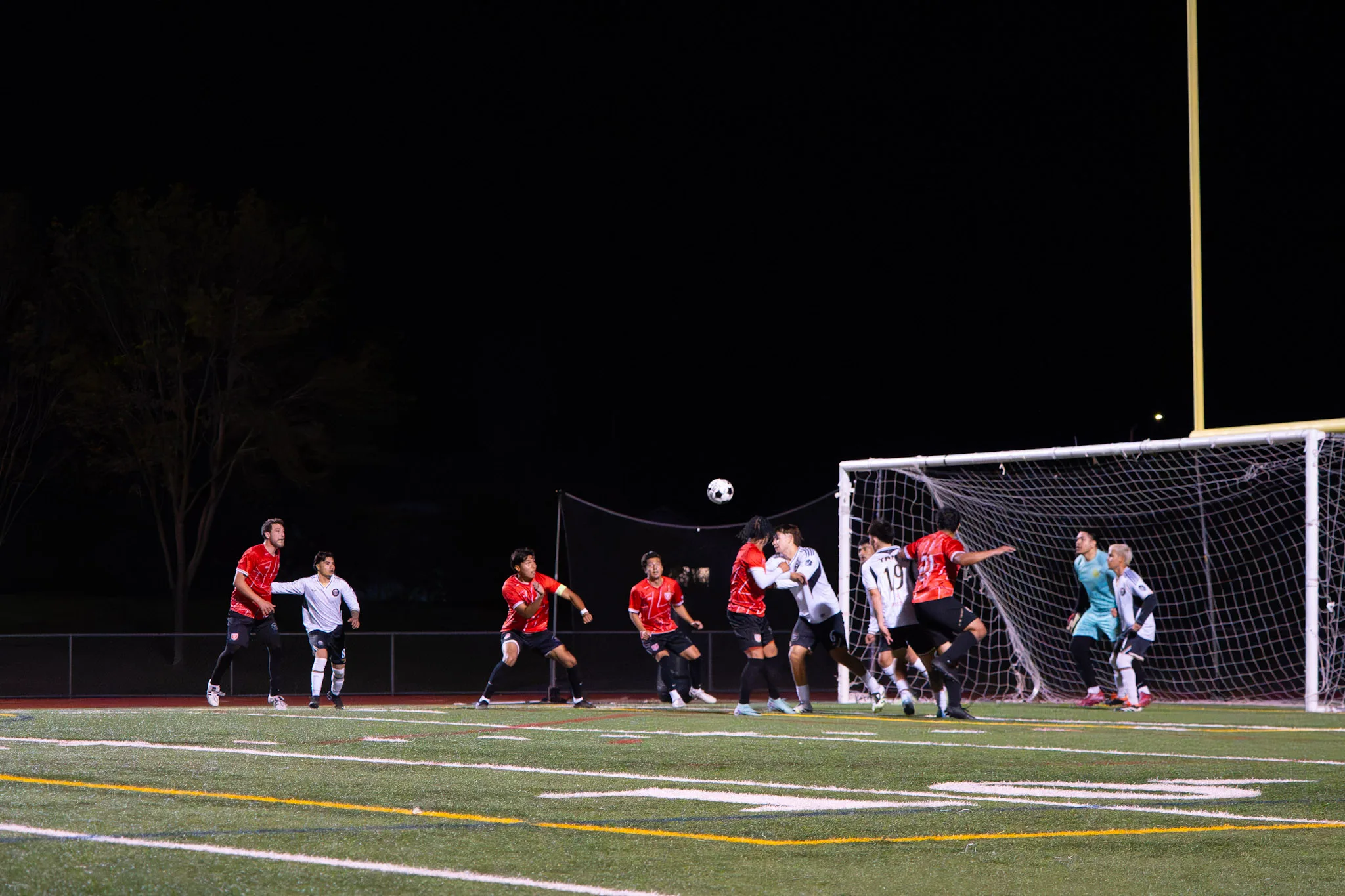 Saturday night match under the lights